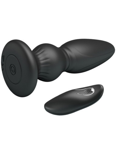 MR PLAY VIBRADOR POTENTE CONTROL REMOTO ANAL PLUG NEGRO