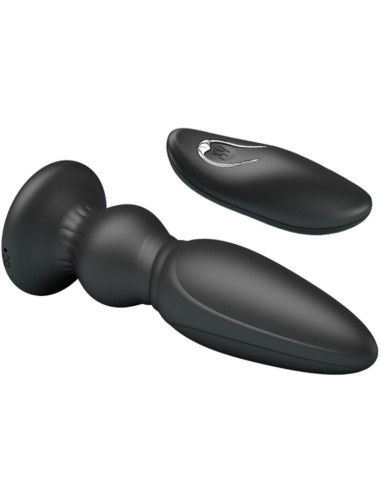MR PLAY VIBRADOR POTENTE CONTROL REMOTO ANAL PLUG NEGRO