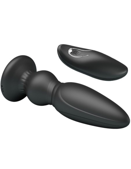 MR PLAY VIBRADOR POTENTE CONTROL REMOTO ANAL PLUG NEGRO