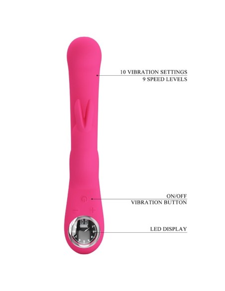 PRETTY LOVE LAMAR VIBRADOR RABBIT PUNTO G ROSA