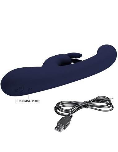 PRETTY LOVE LAMAR VIBRADOR RABBIT PUNTO G AZUL