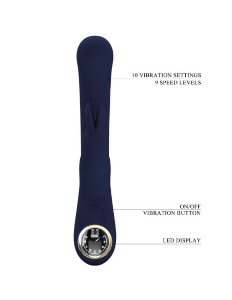 PRETTY LOVE LAMAR VIBRADOR RABBIT PUNTO G AZUL