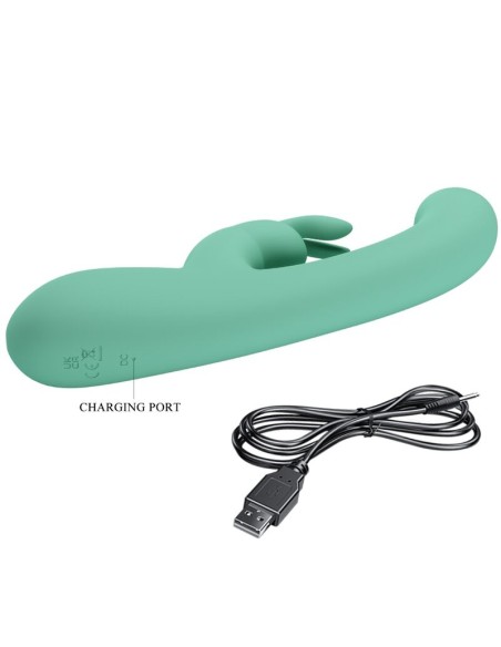 PRETTY LOVE LAMAR VIBRADOR RABBIT PUNTO G VERDE