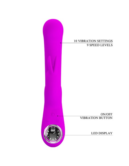 PRETTY LOVE LAMAR VIBRADOR RABBIT PUNTO G VIOLETA