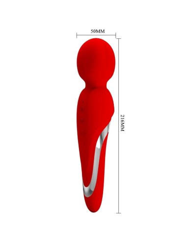 PRETTY LOVE WALTER VIBRADOR WAND ROJO