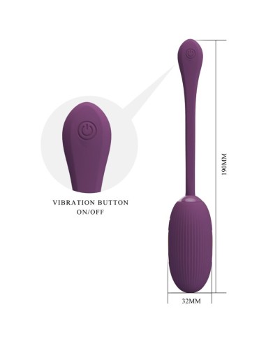 PRETTY LOVE DOREEN HUEVO VIBRADOR RECARGABLE LILA