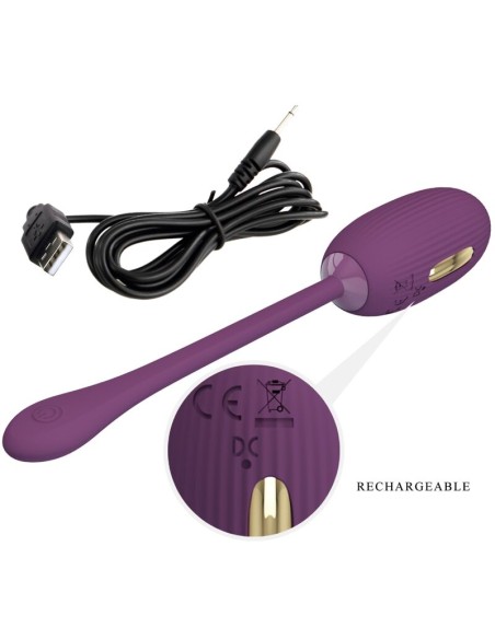 PRETTY LOVE DOREEN HUEVO VIBRADOR RECARGABLE LILA