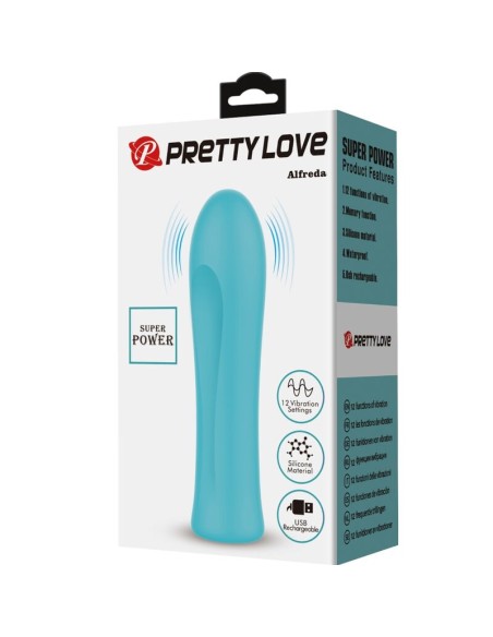 PRETTY LOVE ALFREDA VIBRADOR SUPER POWER VERDE AGUA