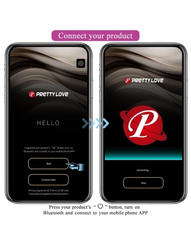 PRETTY LOVE NYMPH HUEVO VIBRADOR CONTROLADO POR APP LILA