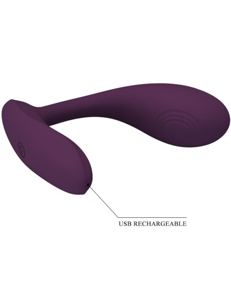 PRETTY LOVE BAIRD G SPOT 12 VIBRACIONES RECARGABLE LILA APP
