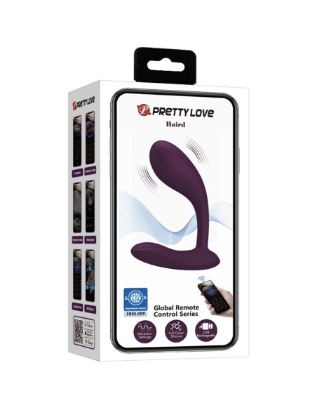 PRETTY LOVE BAIRD G SPOT 12 VIBRACIONES RECARGABLE LILA APP