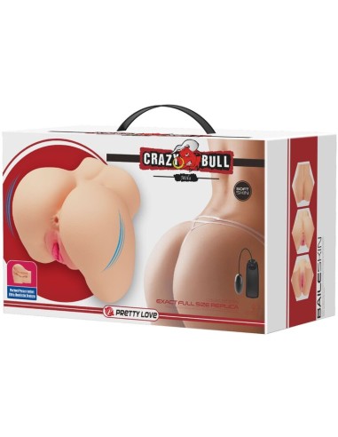 CRAZY BULL VAGINA Y ANO REALISTICOS VIBRADOR MILA