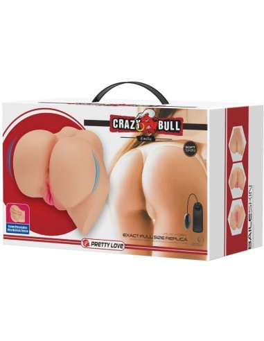 CRAZY BULL VAGINA Y ANO REALISTICOS VIBRADOR EMILIA
