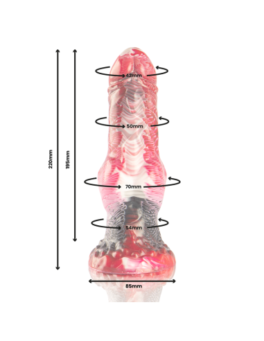 EPIC HELIOS DILDO CON TESTICULOS CALOR Y EXTASIS