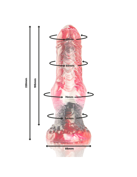 EPIC HELIOS DILDO CON TESTICULOS CALOR Y EXTASIS