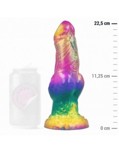 EPIC IRIS DILDO CON TESTICULOS ARCOIRIS DE PLACER 2