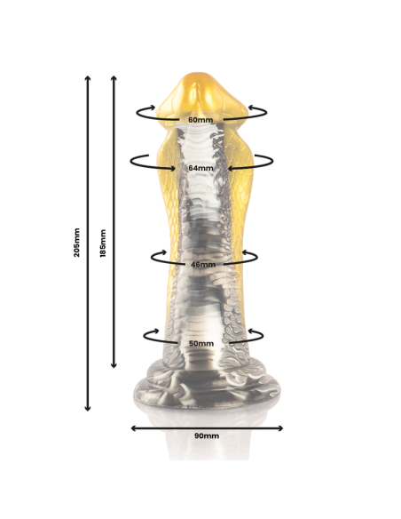 EPIC DRAKON DILDO COBRA AMARILLA