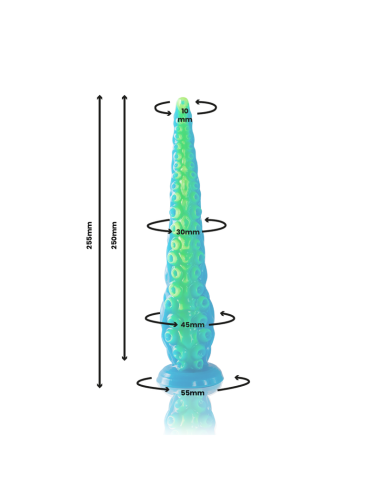 EPIC SCYLLA DILDO TENTACULO FINO FLUORESCENTE TAMANO PEQUENO