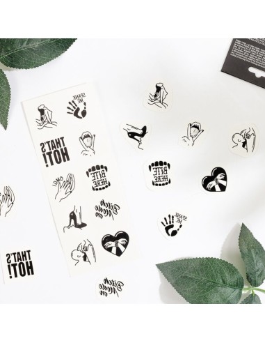 SECRET PLAY SET DE 10 TATTOOS TEMPORALES KINKY COLLECTION