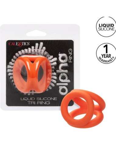 CALIFORNIA EXOTICS ALPHA TRIPLE ANILLO NARANJA