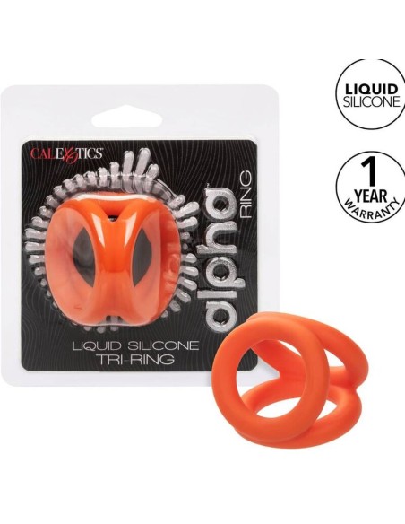 CALIFORNIA EXOTICS ALPHA TRIPLE ANILLO NARANJA