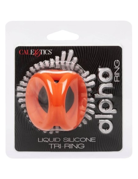CALIFORNIA EXOTICS ALPHA TRIPLE ANILLO NARANJA