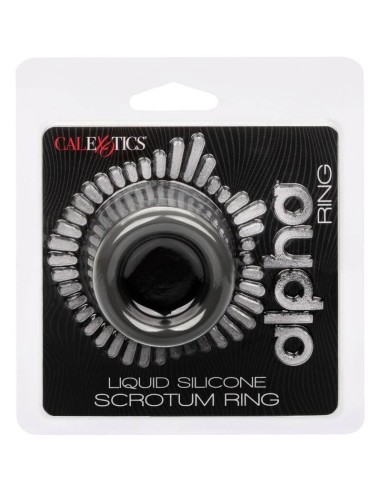 CALIFORNIA EXOTICS ALPHA ANILLO EXTENSION ESCROTO DOBLE NEGRO