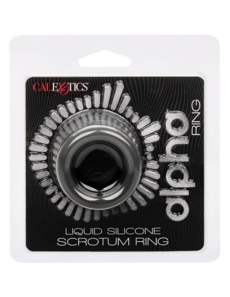 CALIFORNIA EXOTICS ALPHA ANILLO EXTENSION ESCROTO DOBLE NEGRO