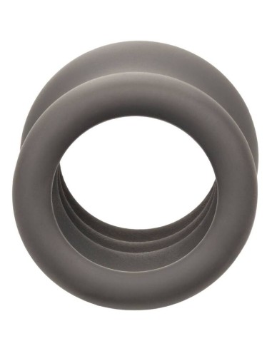CALIFORNIA EXOTICS ALPHA ANILLO EXTENSION ESCROTO DOBLE NEGRO