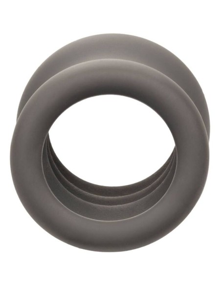 CALIFORNIA EXOTICS ALPHA ANILLO EXTENSION ESCROTO DOBLE NEGRO