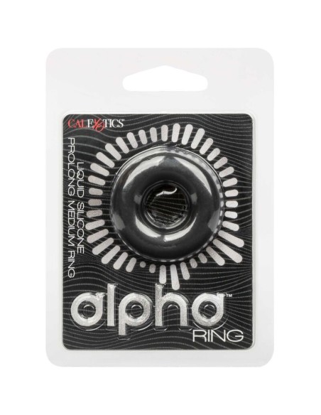 CALIFORNIA EXOTICS ALPHA ANILLO PROLONG MEDIO NEGRO