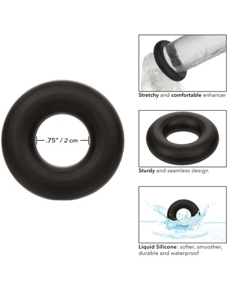CALIFORNIA EXOTICS ALPHA ANILLO PROLONG MEDIO NEGRO