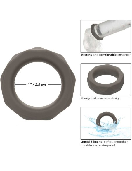 CALIFORNIA EXOTICS ALPHA ANILLO PROLONG PRISMTICO GRIS