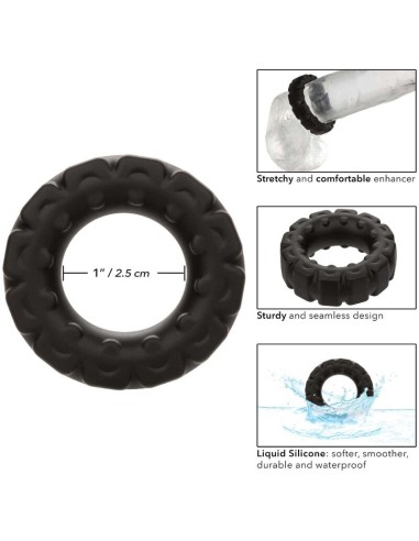CALIFORNIA EXOTICS ALPHA ANILLO PROLONG BANDA DE RODADURA NEGRO