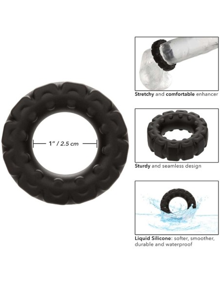 CALIFORNIA EXOTICS ALPHA ANILLO PROLONG BANDA DE RODADURA NEGRO