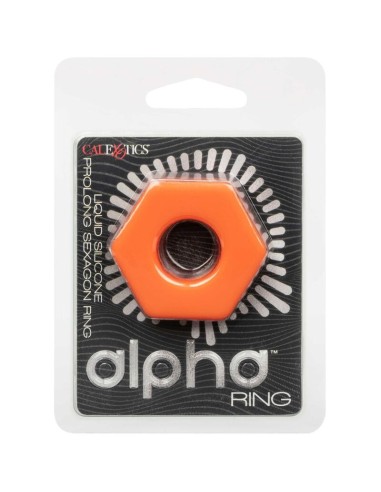 CALIFORNIA EXOTICS ALPHA ANILLO PROLONG SEXGONO NARANJA