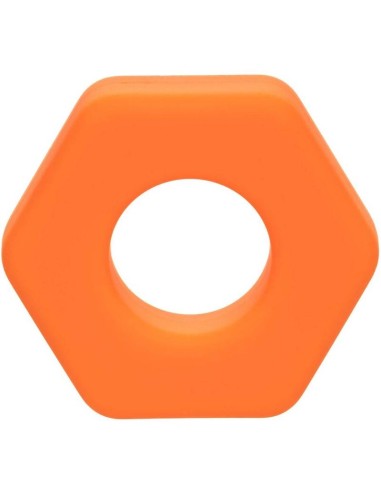 CALIFORNIA EXOTICS ALPHA ANILLO PROLONG SEXGONO NARANJA