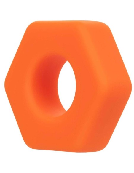 CALIFORNIA EXOTICS ALPHA ANILLO PROLONG SEXGONO NARANJA