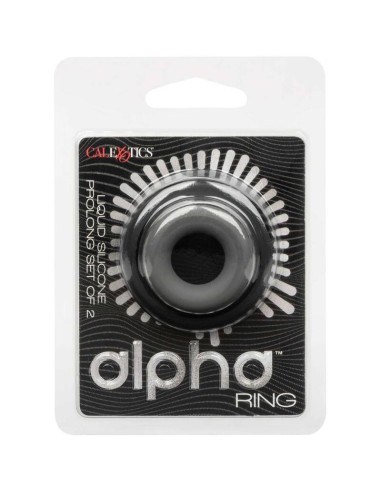 CALIFORNIA EXOTICS ALPHA SET DE 2 ANILLOS PROLONG GRIS