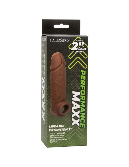 CALIFORNIA EXOTICS PERFORMANCE MAXX EXTENSION REALISTA 7 PIEL MORENO