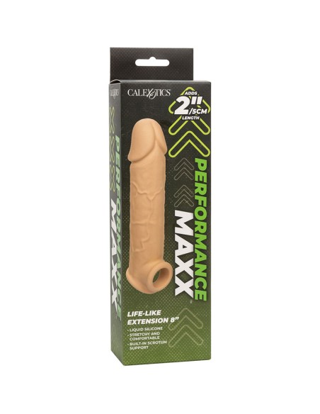 CALIFORNIA EXOTICS PERFORMANCE MAXX EXTENSION REALISTA 8 PIEL CLARO