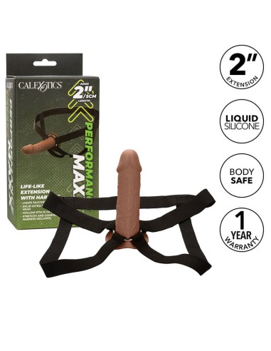 CALIFORNIA EXOTICS PERFORMANCE MAXX EXTENSION REALISTA CON ARNES PIEL MORENO