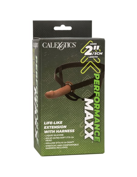 CALIFORNIA EXOTICS PERFORMANCE MAXX EXTENSION REALISTA CON ARNES PIEL MORENO