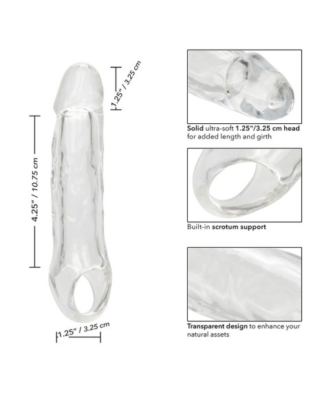 CALIFORNIA EXOTICS PERFORMANCE MAXX EXTENSION CLARA 55 TRANSPARENTE