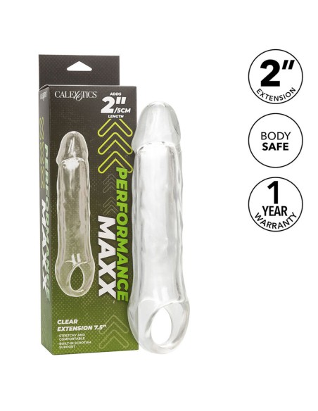 CALIFORNIA EXOTICS PERFORMANCE MAXX EXTENSION CLARA 75 TRANSPARENTE