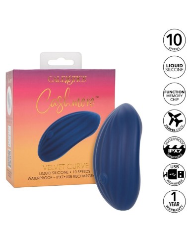 CALIFORNIA EXOTICS CASHMERE VELVET CURVE AZUL