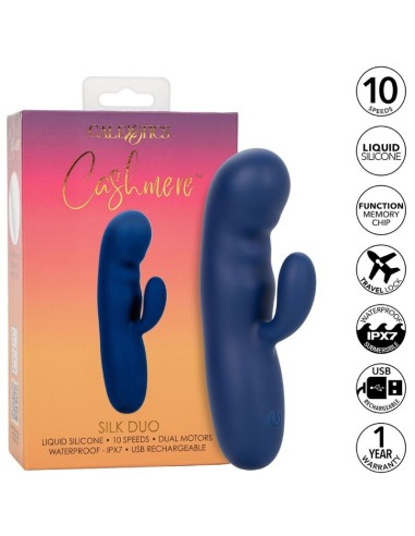 CALIFORNIA EXOTICS CASHMERE SILK DUO AZUL