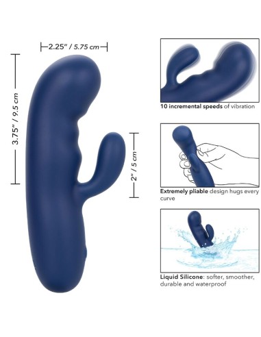 CALIFORNIA EXOTICS CASHMERE SILK DUO AZUL