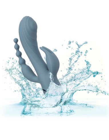 CALIFORNIA EXOTICS VIBRADOR TRIPLE EXTASIS GRIS