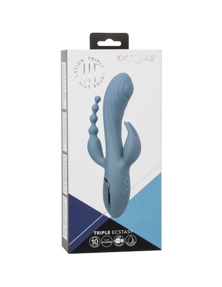 CALIFORNIA EXOTICS VIBRADOR TRIPLE EXTASIS GRIS